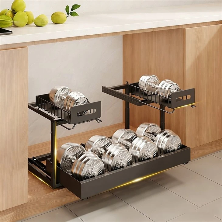 under kitchen sink organisation